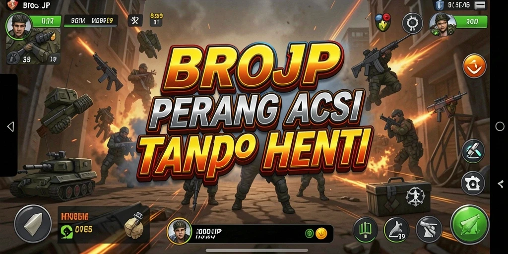 Tangkapan layar gameplay BROJP yang penuh aksi dan tantangan.