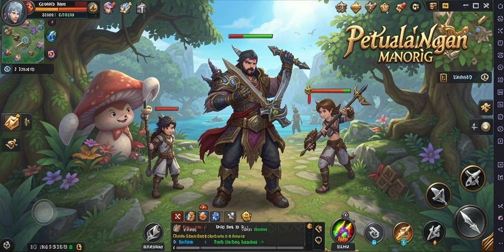 Tangkapan layar dari gameplay KITAWD yang menampilkan pertempuran seru dan interaksi pemain.