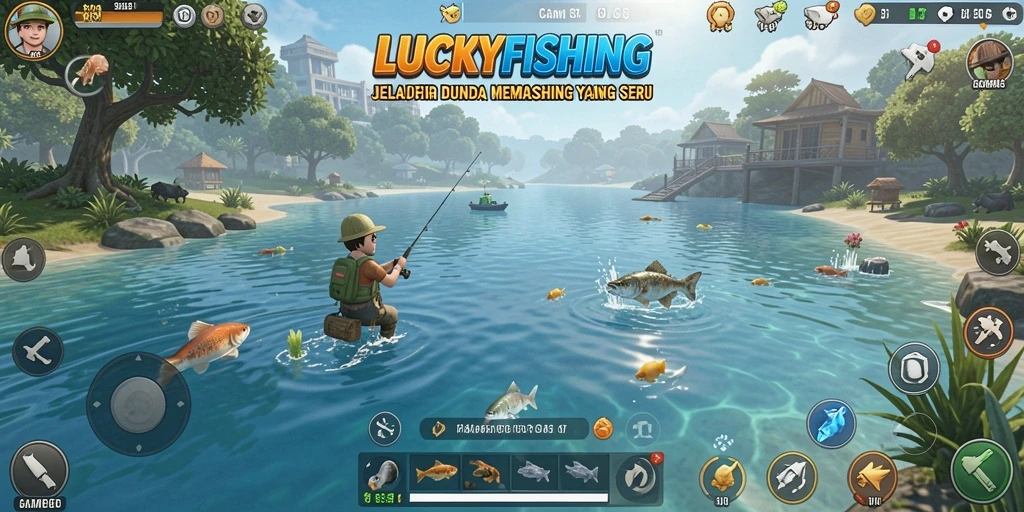 Tangkapan ikan terbesar di LUCKYFISHING yang penuh aksi.