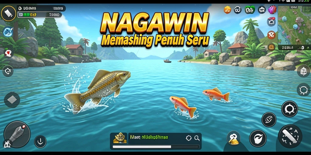 Tangkapan ikan yang memukau dalam gameplay NAGAWIN.